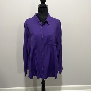 Investments Long sleeve, Women’s, Shirt, Purple, Size XL